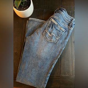 Silver suki Midwash straight cut jeans